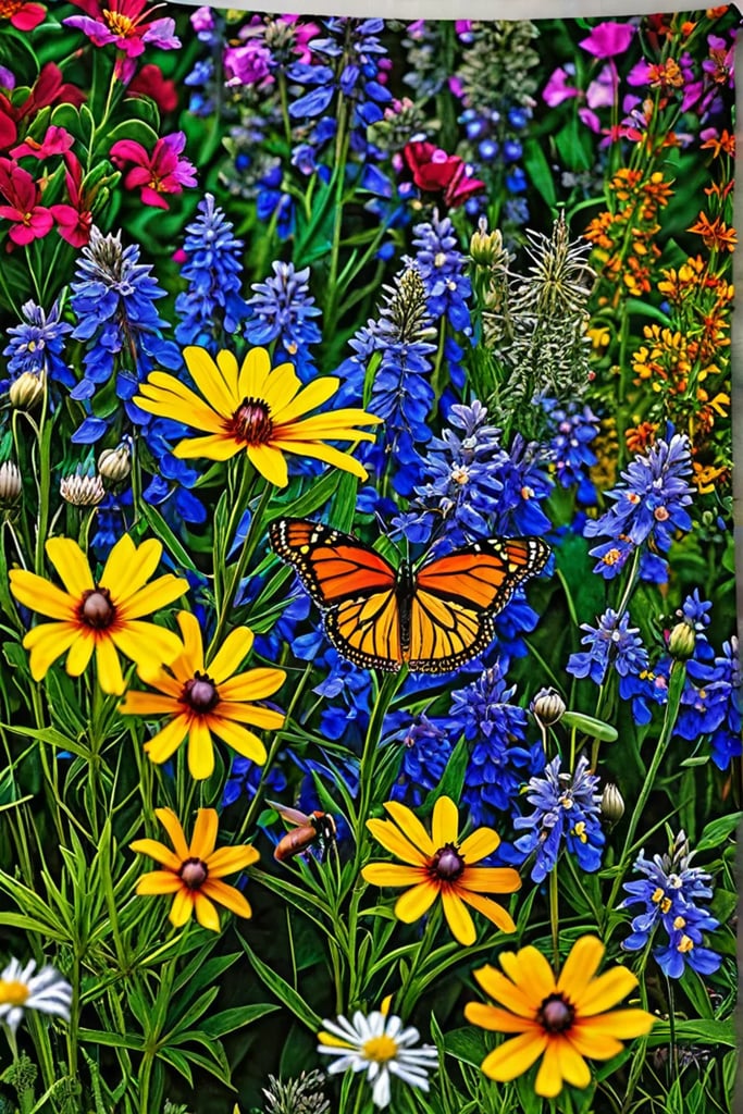 Backyard habitat supporting a healthy ecosystem