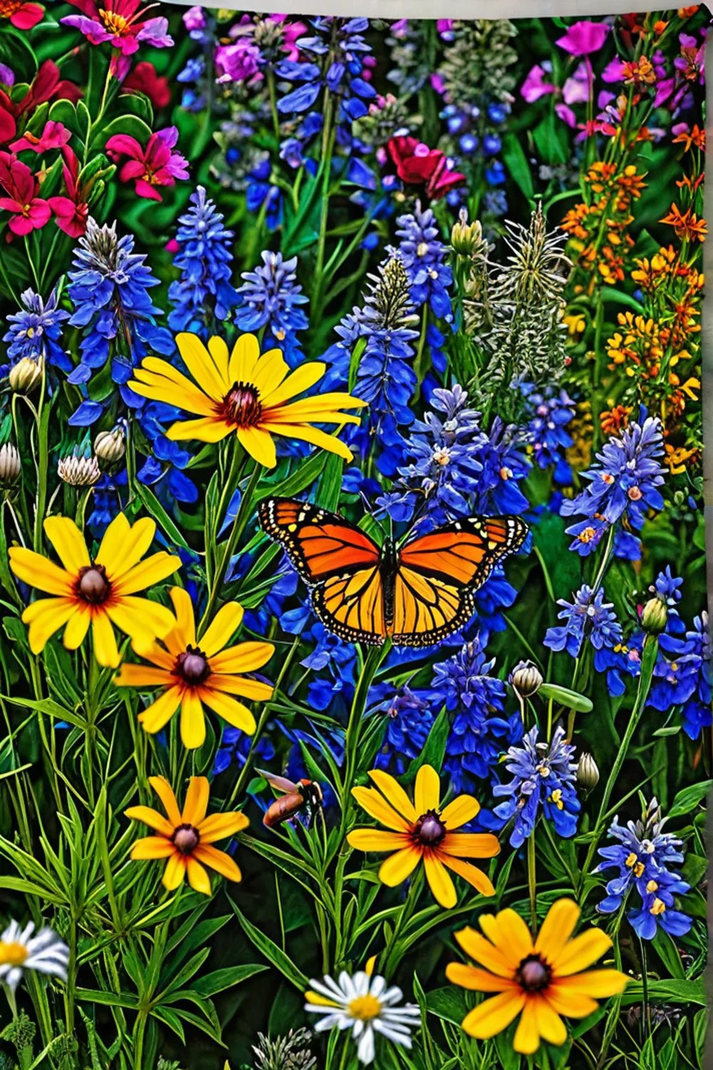 Backyard habitat supporting a healthy ecosystem