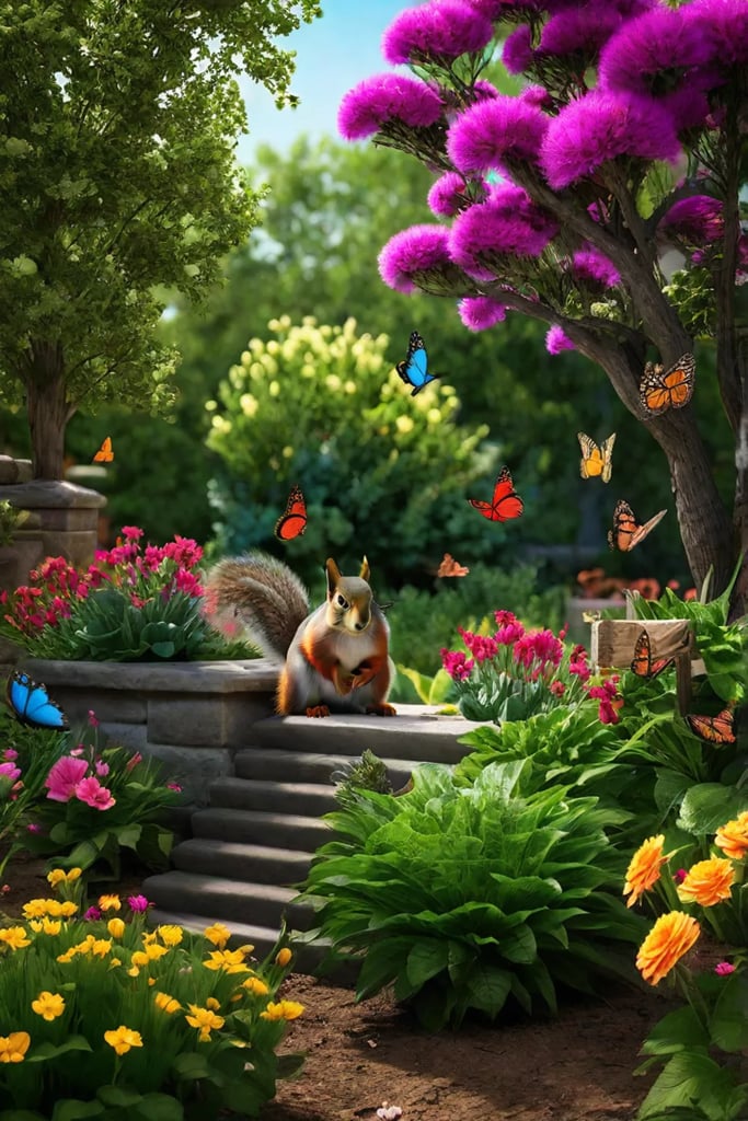 Backyard haven for birds and small animals