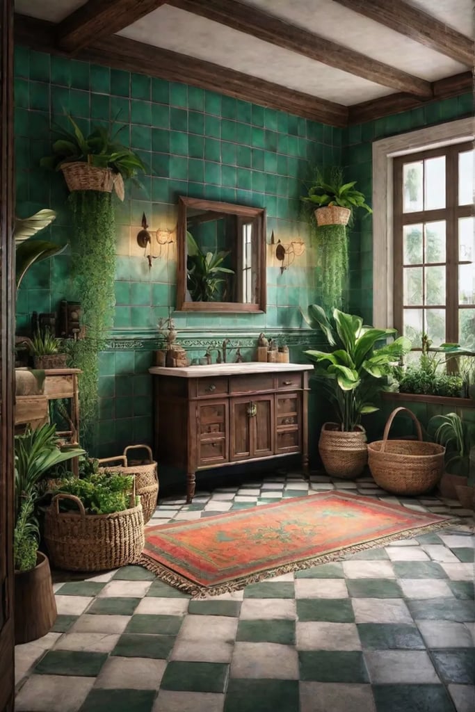 Bohemian Bathroom Decor