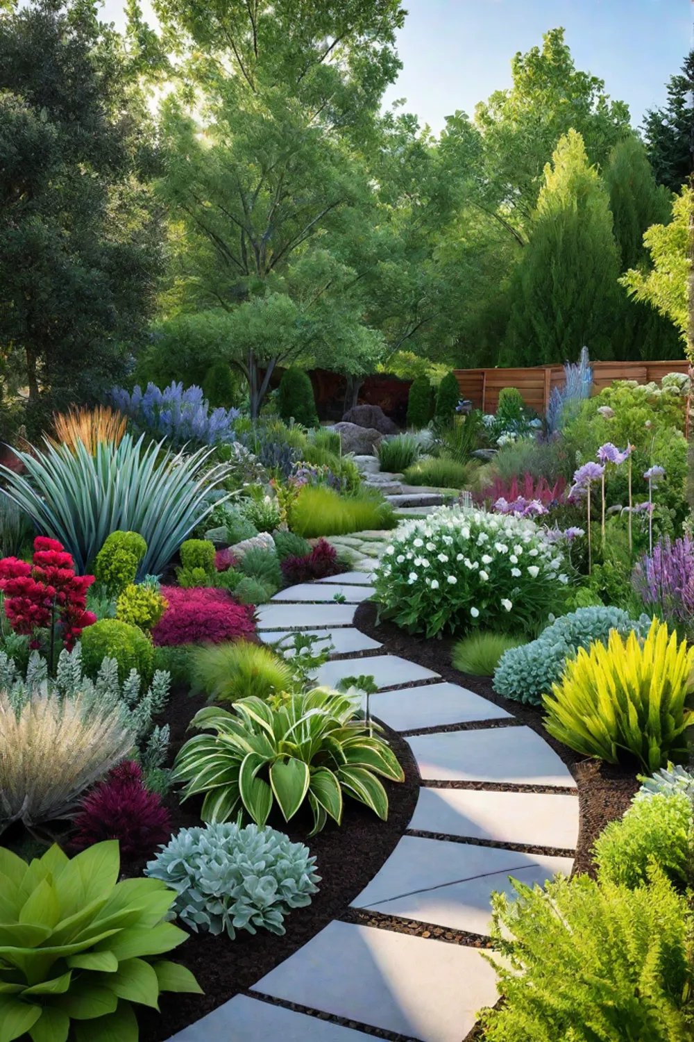 Budgetfriendly garden with perennials and native flora