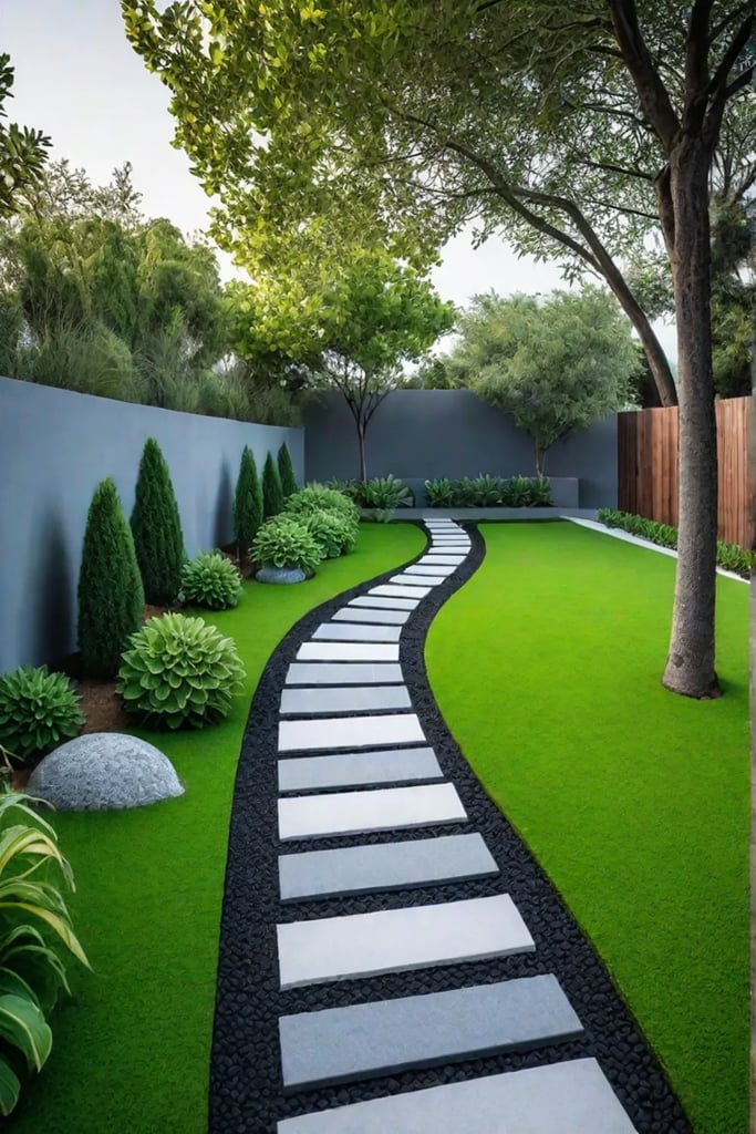 Budgetfriendly landscaping with a functional pathway