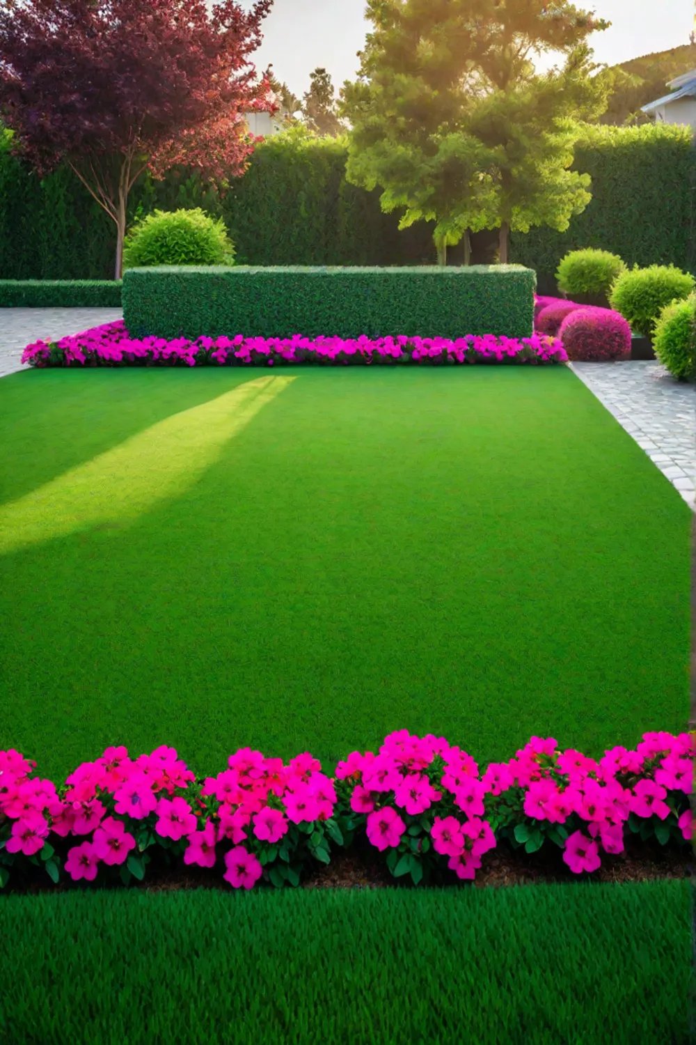 Budgetfriendly landscaping with defined garden beds