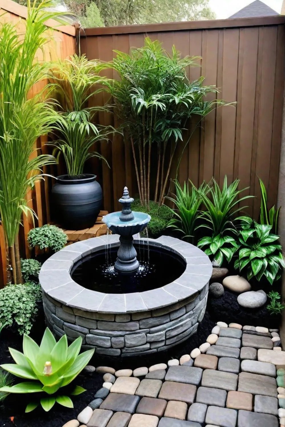Budgetfriendly water feature for a tranquil garden