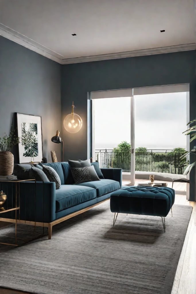 Cohesive design with art and furniture