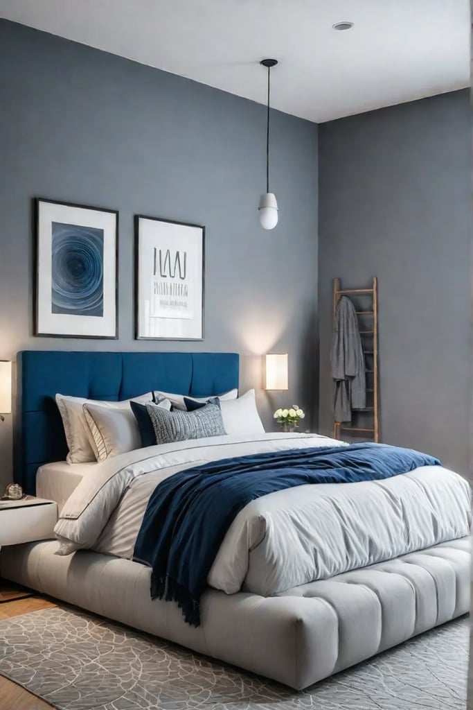 Cozy and functional small bedroom design with clever storage solutions