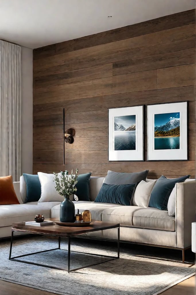 Cozy space with affordable woodlook wallpaper