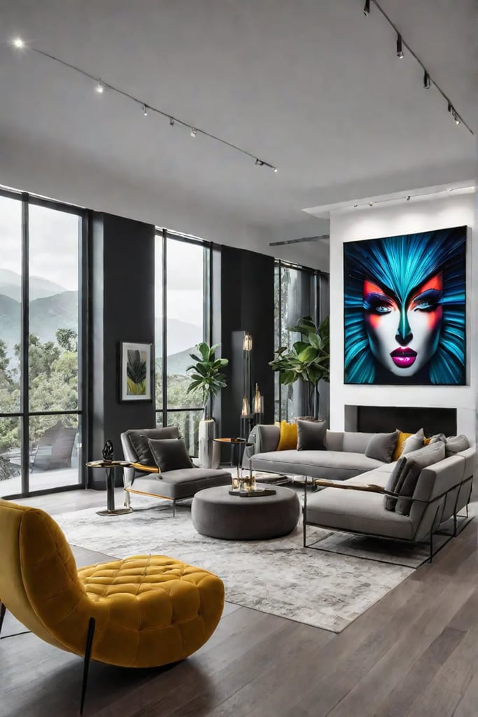 Expressionist art as a statement piece