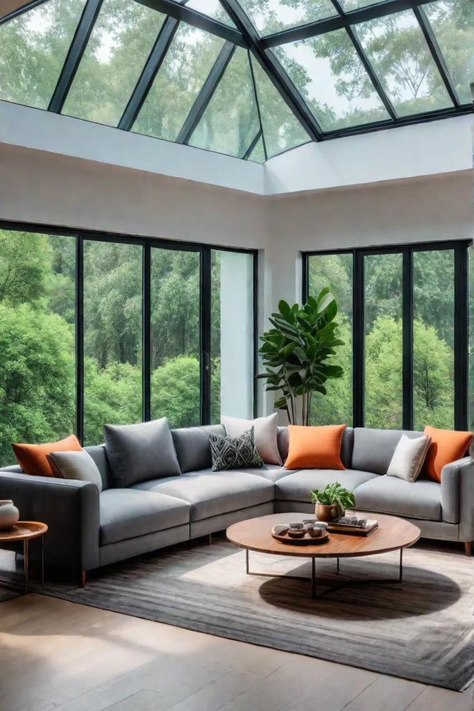 Familyfriendly living space with durable furniture and playful accents