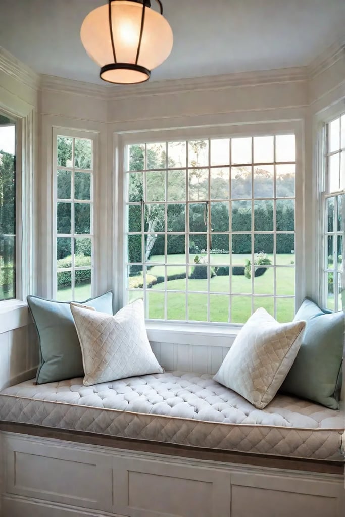 Farmhouse kitchen nook with builtin bench seat