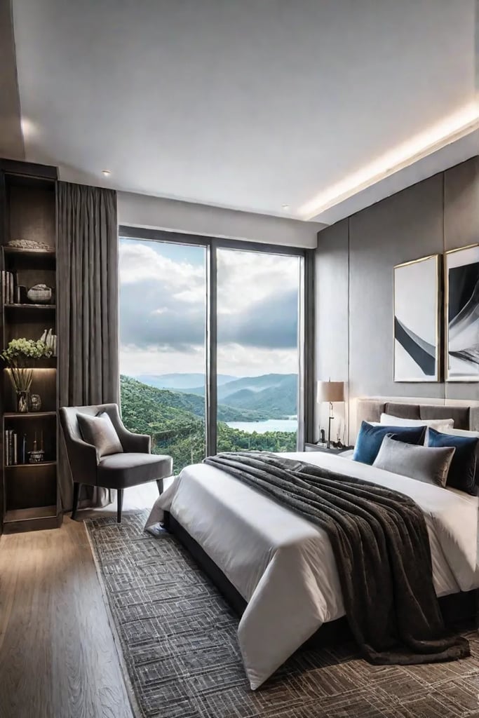 Focal point design with a window and natural light