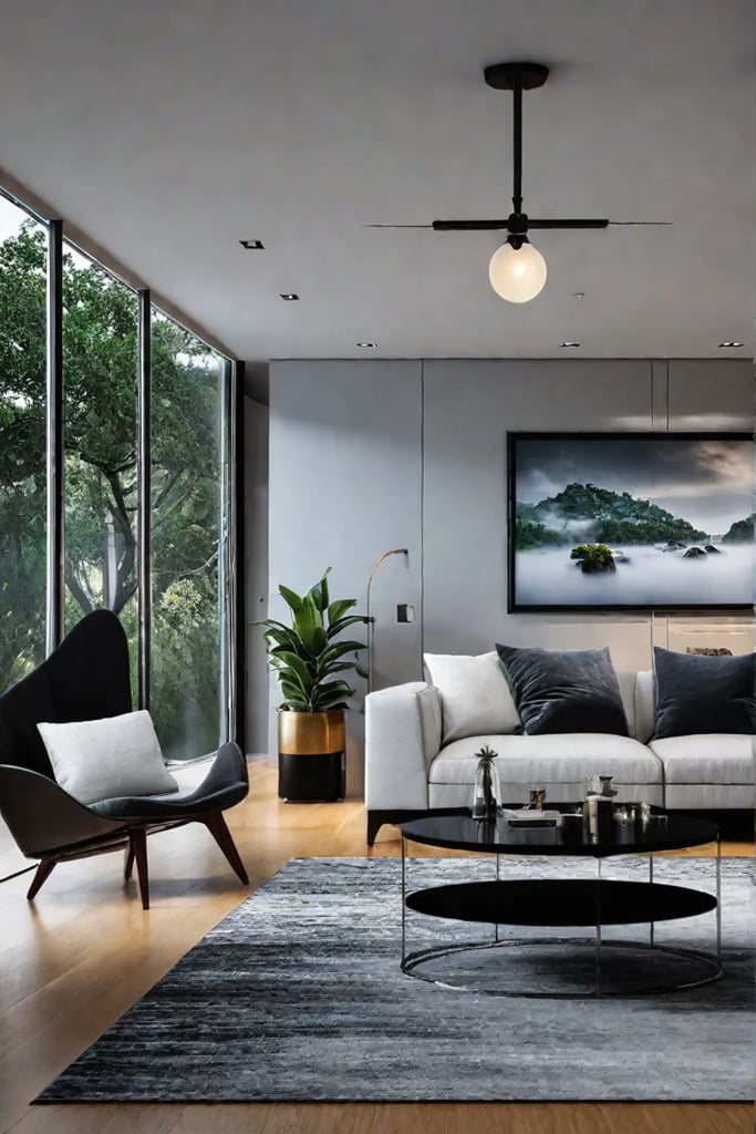 Highlighting art with track lighting