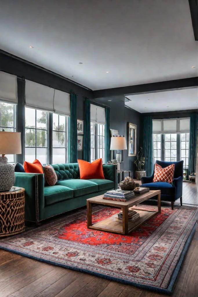 Living room with gallery wall and personalized decor