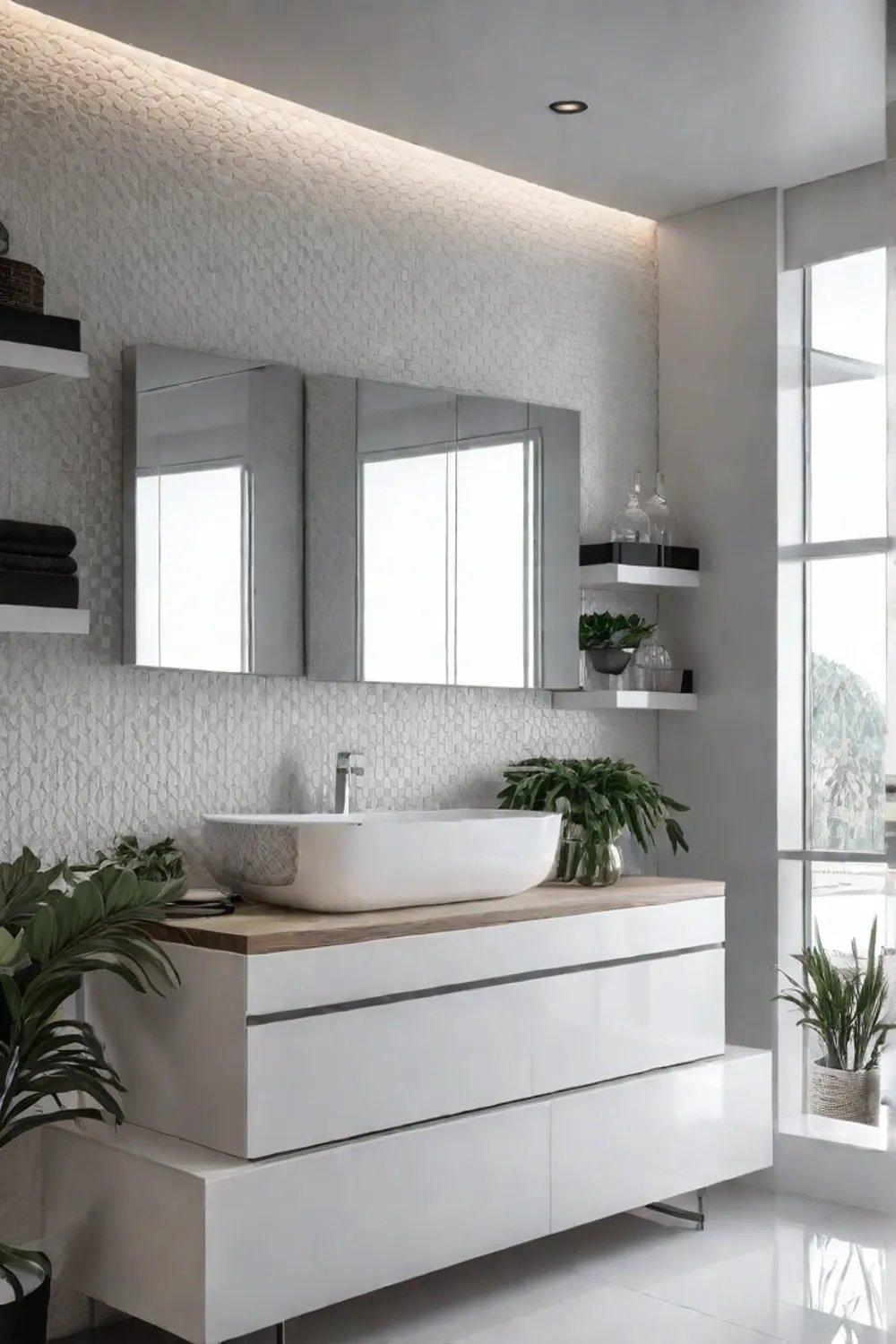 Maintaining visual appeal with open storage