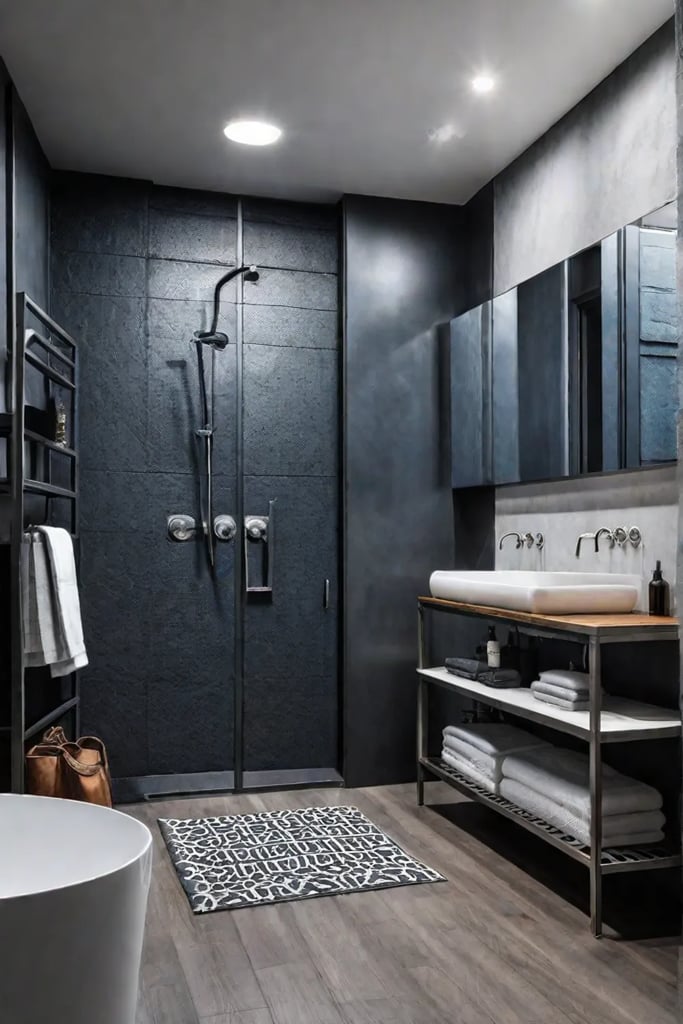 Metal bathroom vanity designs