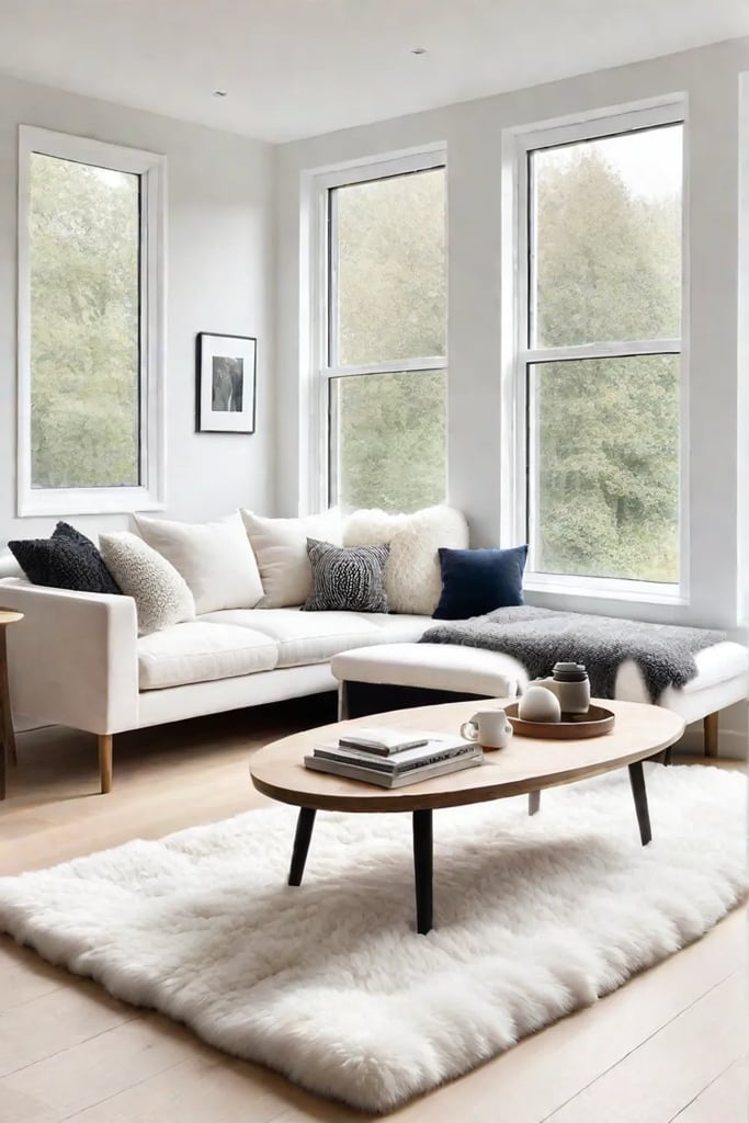 Minimalist living space with a focus on comfort and functionality
