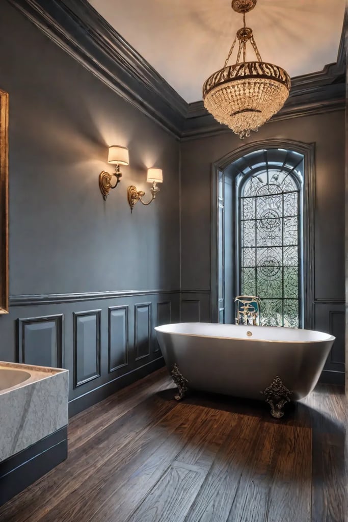 Modern bathroom antique vanity