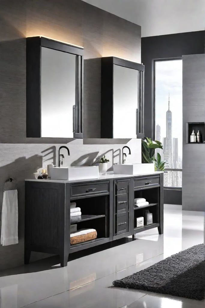 Moistureresistant materials for bathroom organization