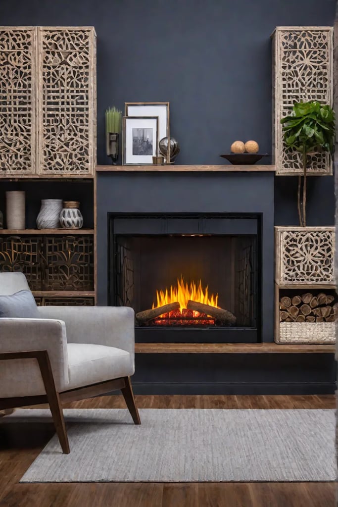 Safe living room with childfriendly furniture and safety features