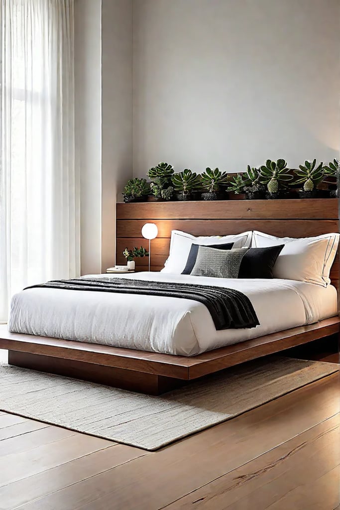 Serene bedroom with natural light and neutral color palette