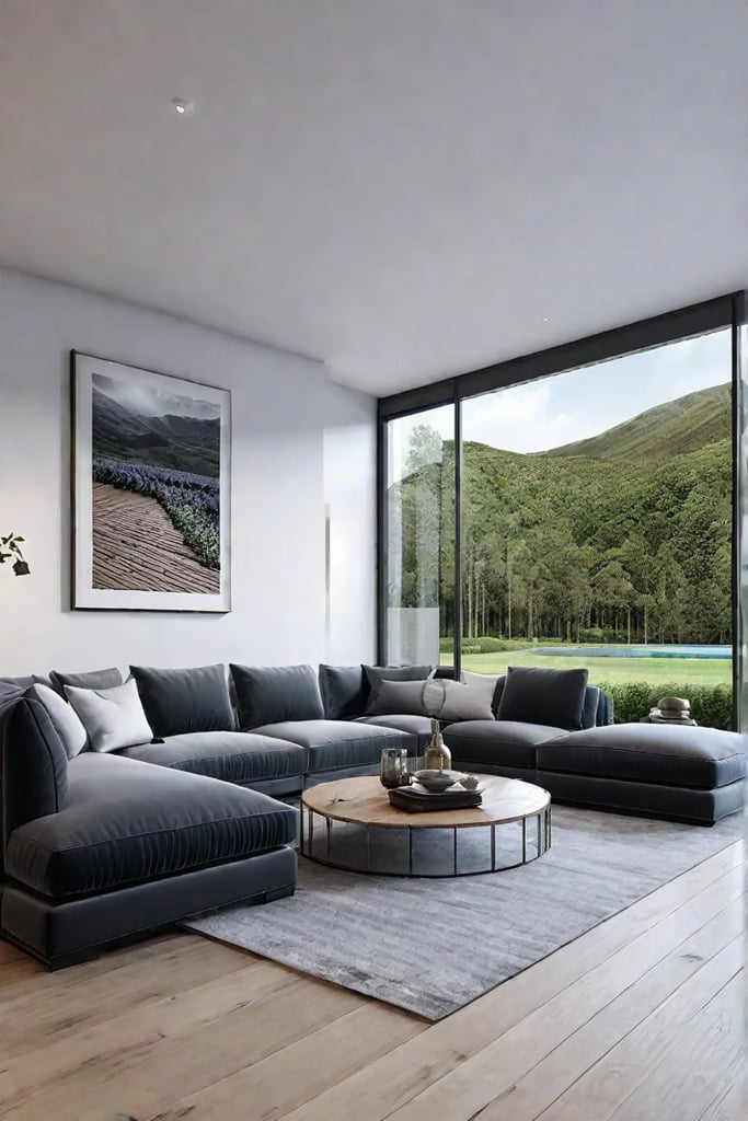 Smart home technology optimizes energy consumption in a sustainable living room