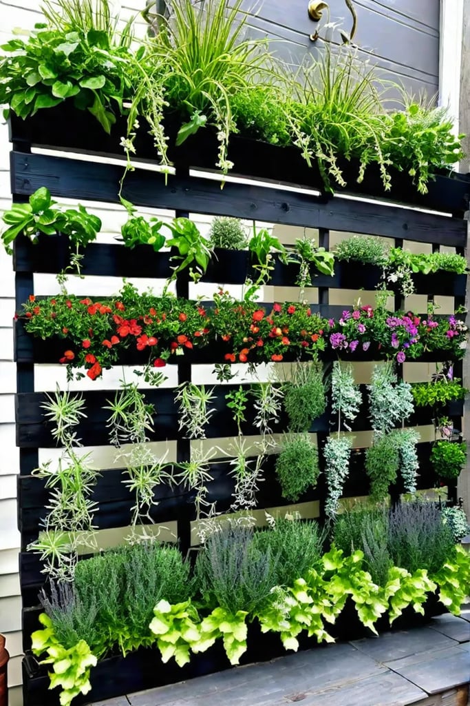 Spacesaving DIY landscaping with vertical gardening