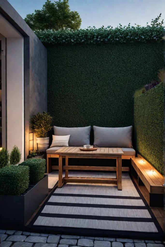 Spacesaving outdoor furniture for compact backyards