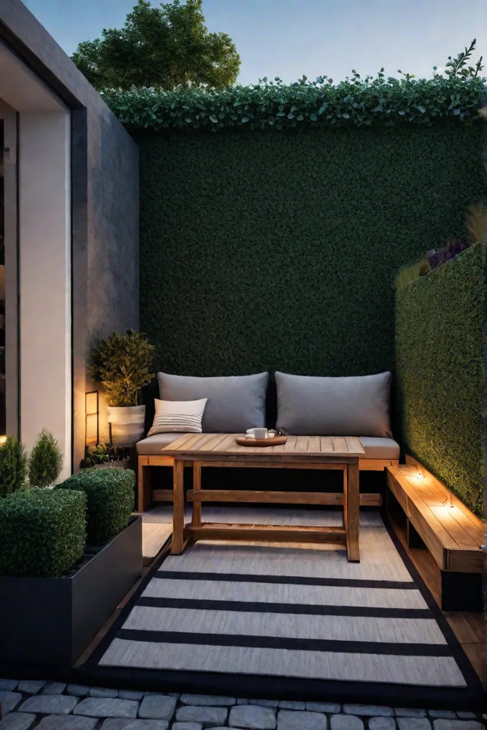 Spacesaving outdoor furniture for compact backyards