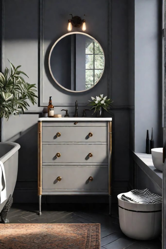 Vintage industrial repurposed furniture