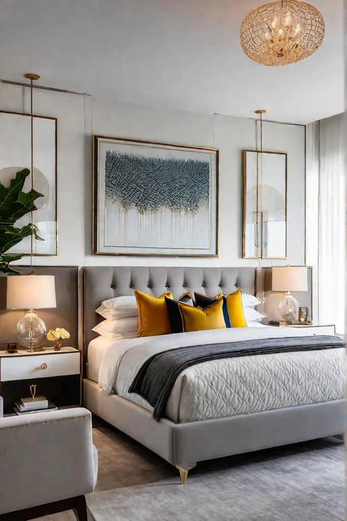 A fresh and updated take on midcentury modern design with a focus on clean lines and a neutral color palette