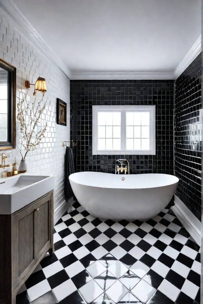 Budgetfriendly ceramic tile bathroom flooring