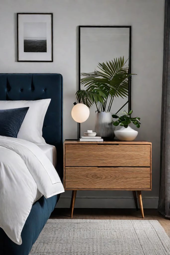 Clean lines in bedroom design