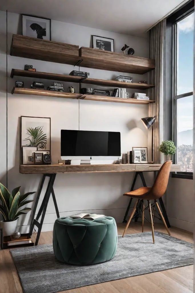 Clutterfree living in a small bedroom