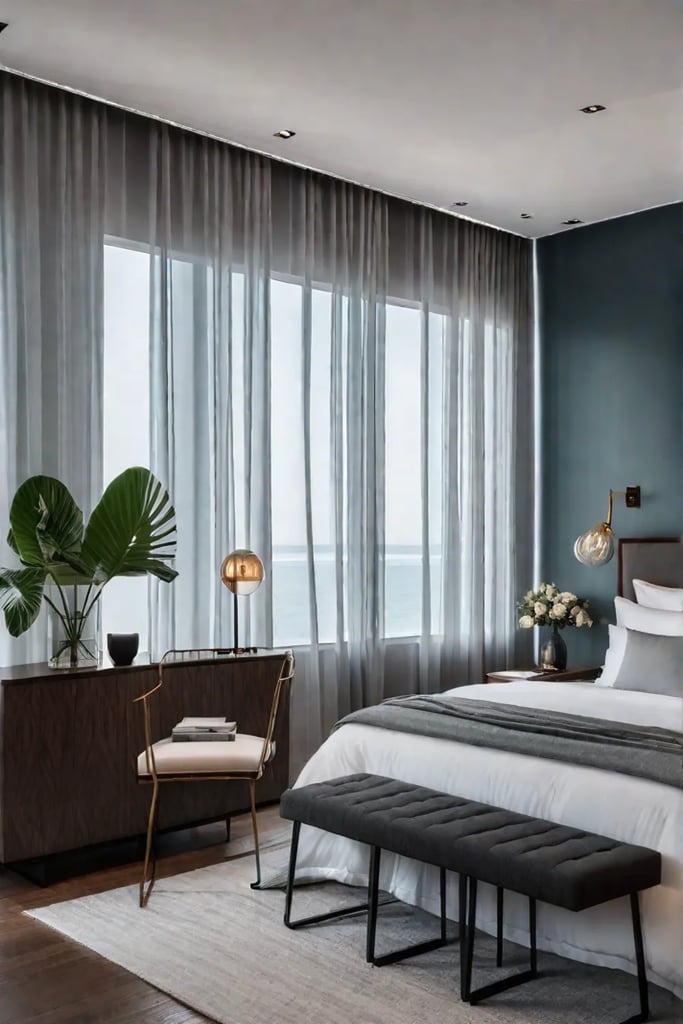 Enhancing brightness in a compact bedroom