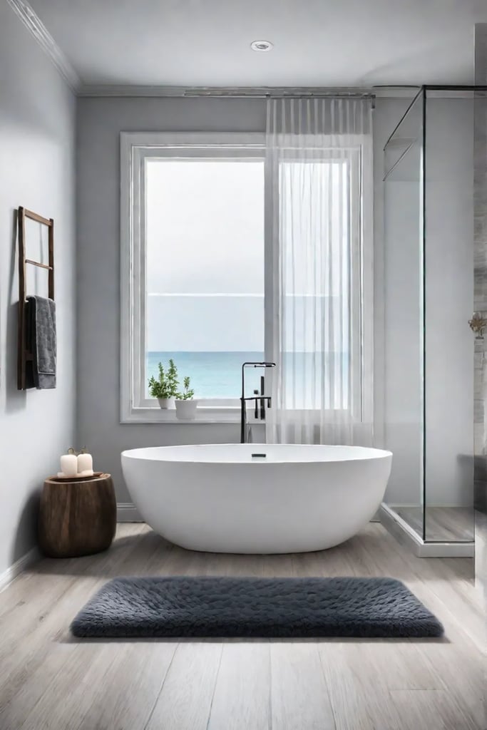 Inviting bathroom warm and comfortable