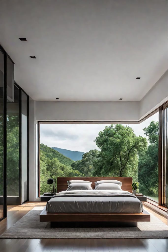 Modern minimalist bedroom