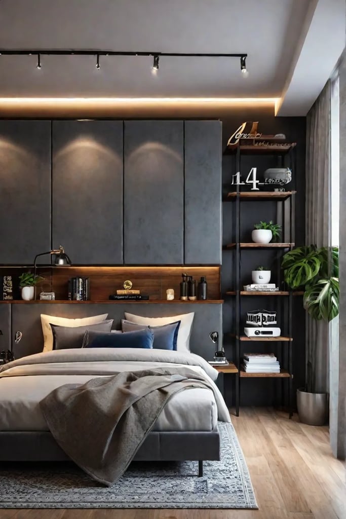 Personalized bedroom design in a small space