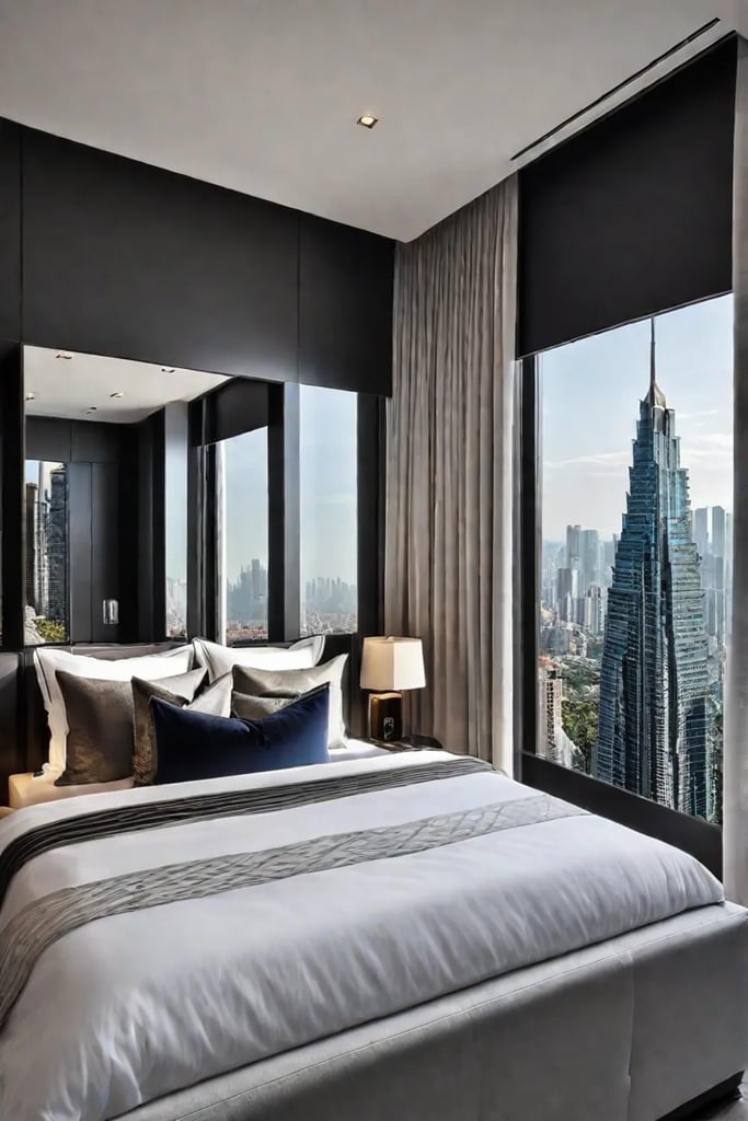 Using mirrors to enhance spaciousness