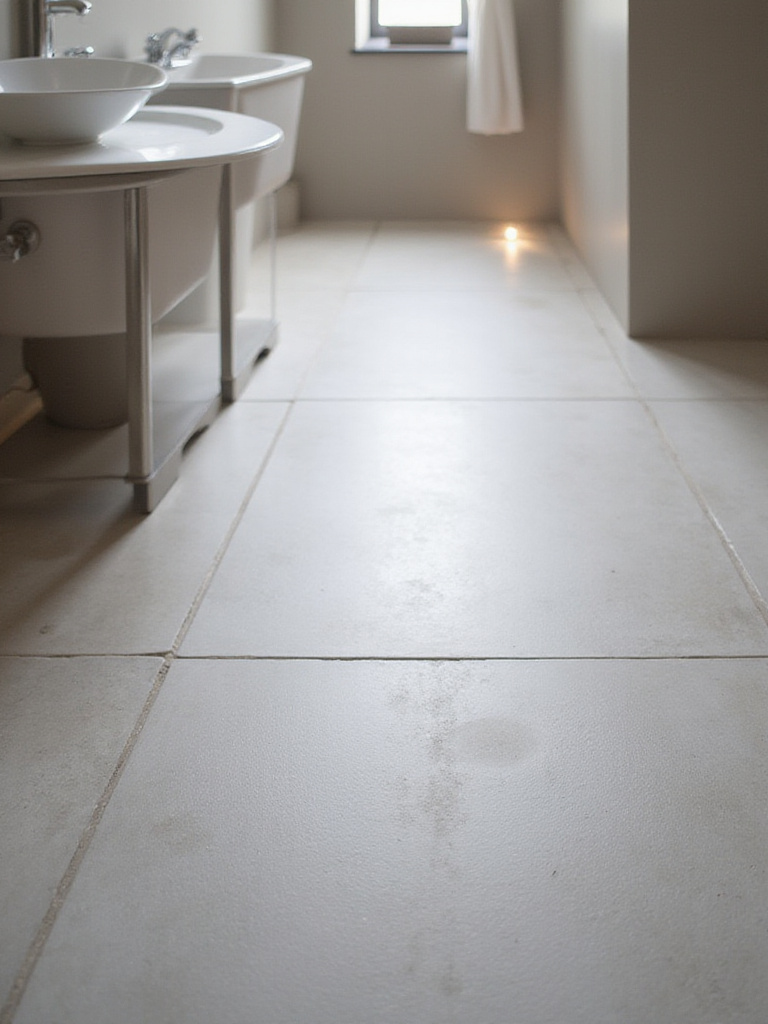 Contemporary bathroom with underfloor heating providing warmth and comfort.