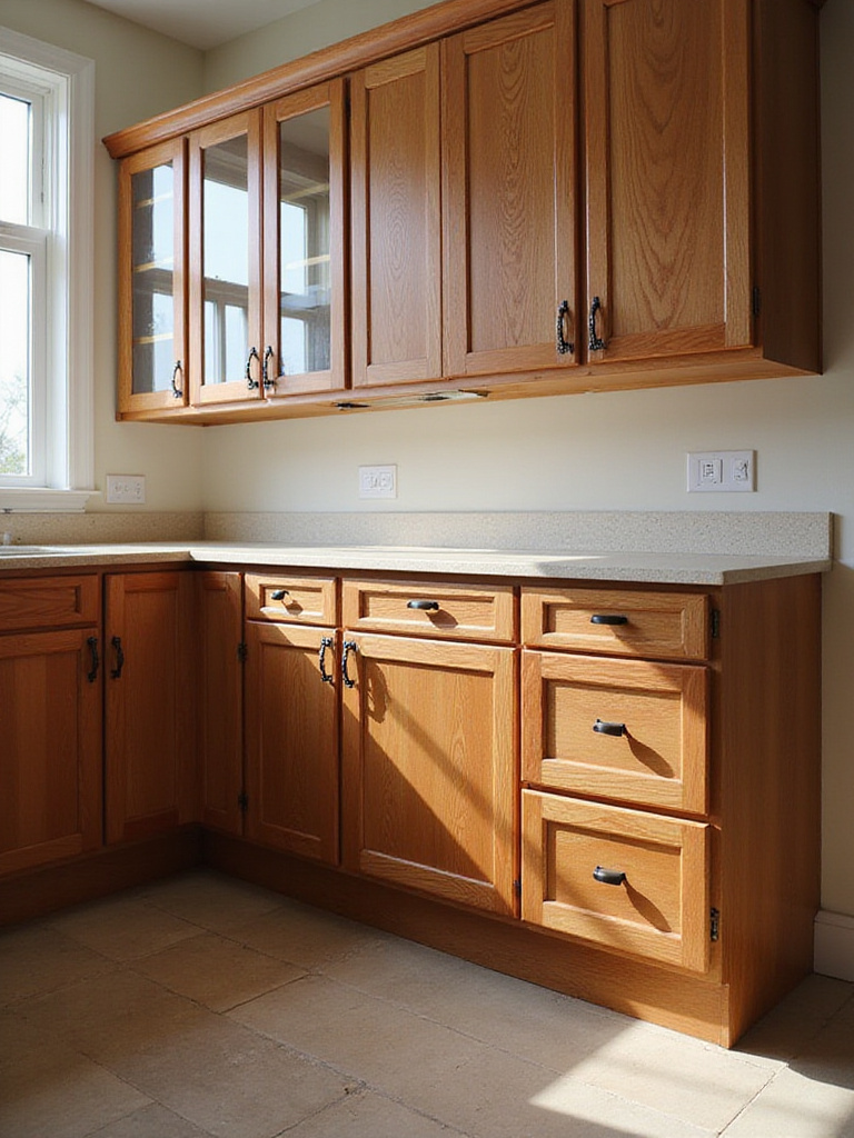 Beautiful kitchen with newly installed cabinets showcasing proper installation techniques.