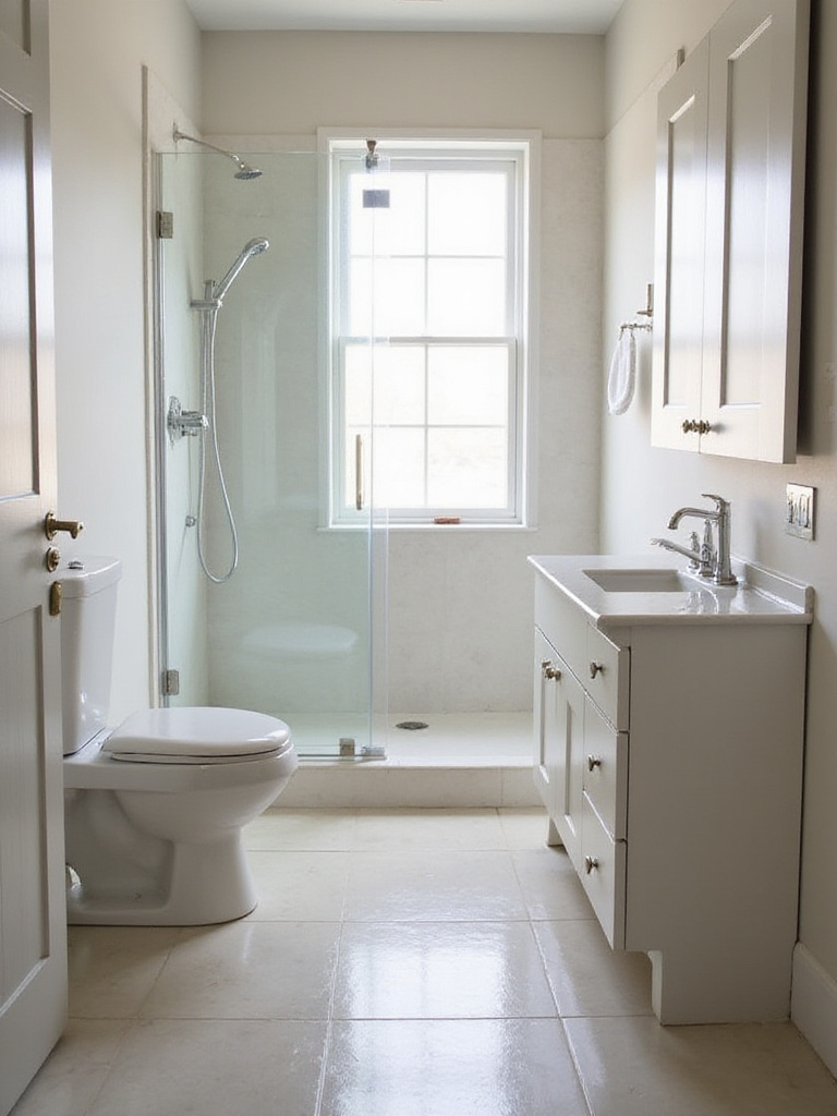 A well-designed small bathroom showcasing clever layouts and space optimization.