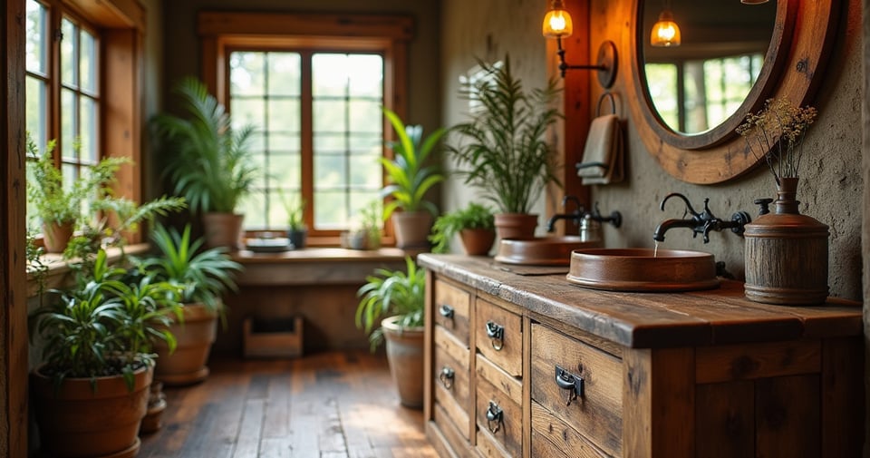 22 Rustic Bathroom Designs That Create Cozy Retreats