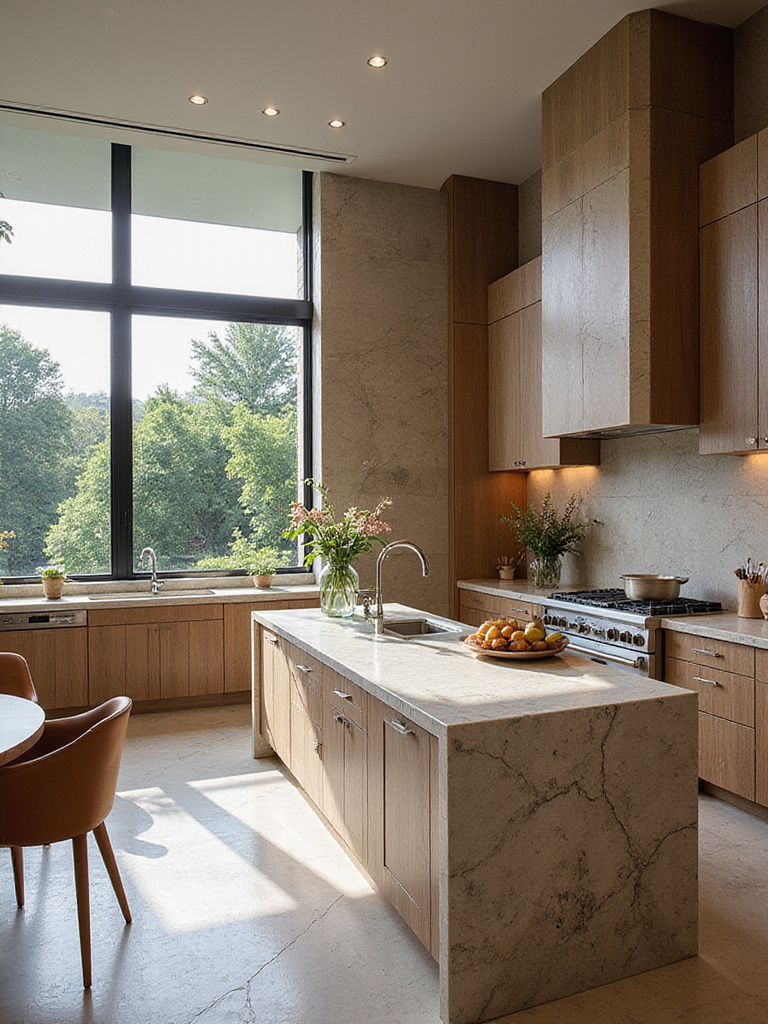 Luxury kitchen design showcasing modern aesthetics and high-end finishes