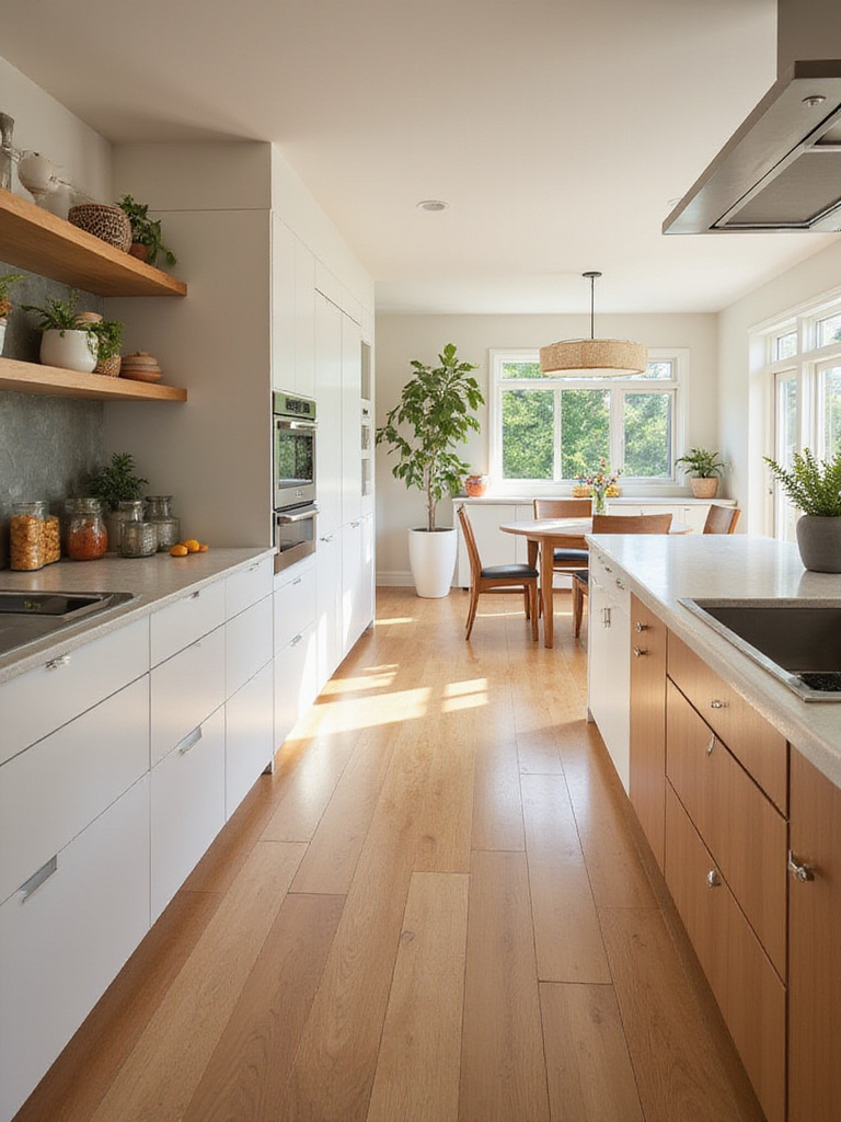 Modern kitchen with accessible design features