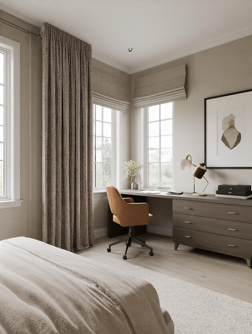 Integrate a Functional Desk or Vanity for Productivity