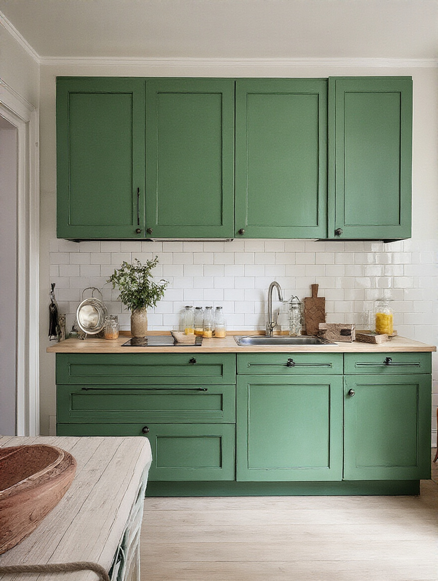 Detailed kitchen renovation budget spreadsheet with tools and material samples on wooden desk