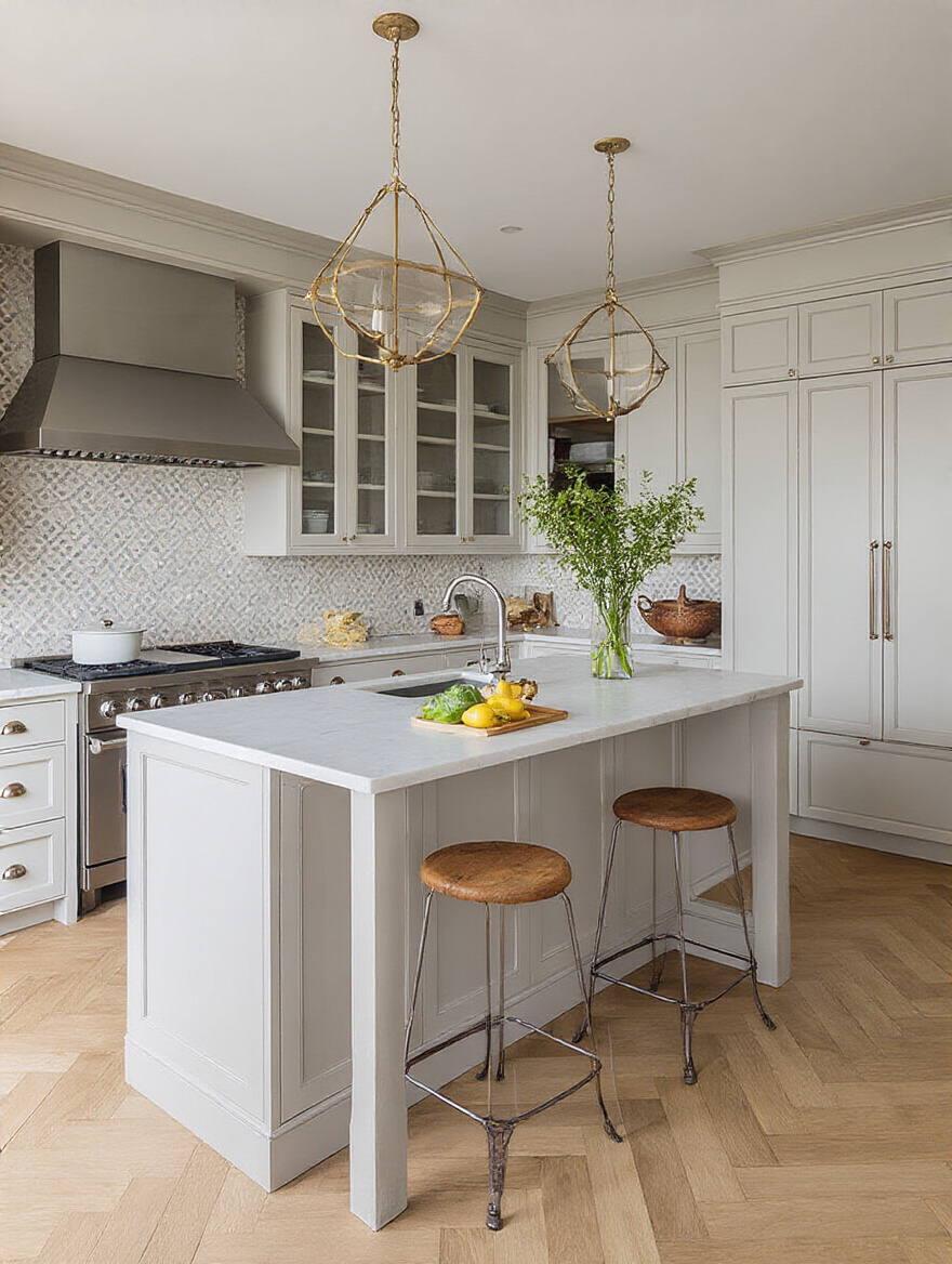 Organized kitchen drawer with bamboo and modular drawer dividers showcasing clutter-free cabinet storage