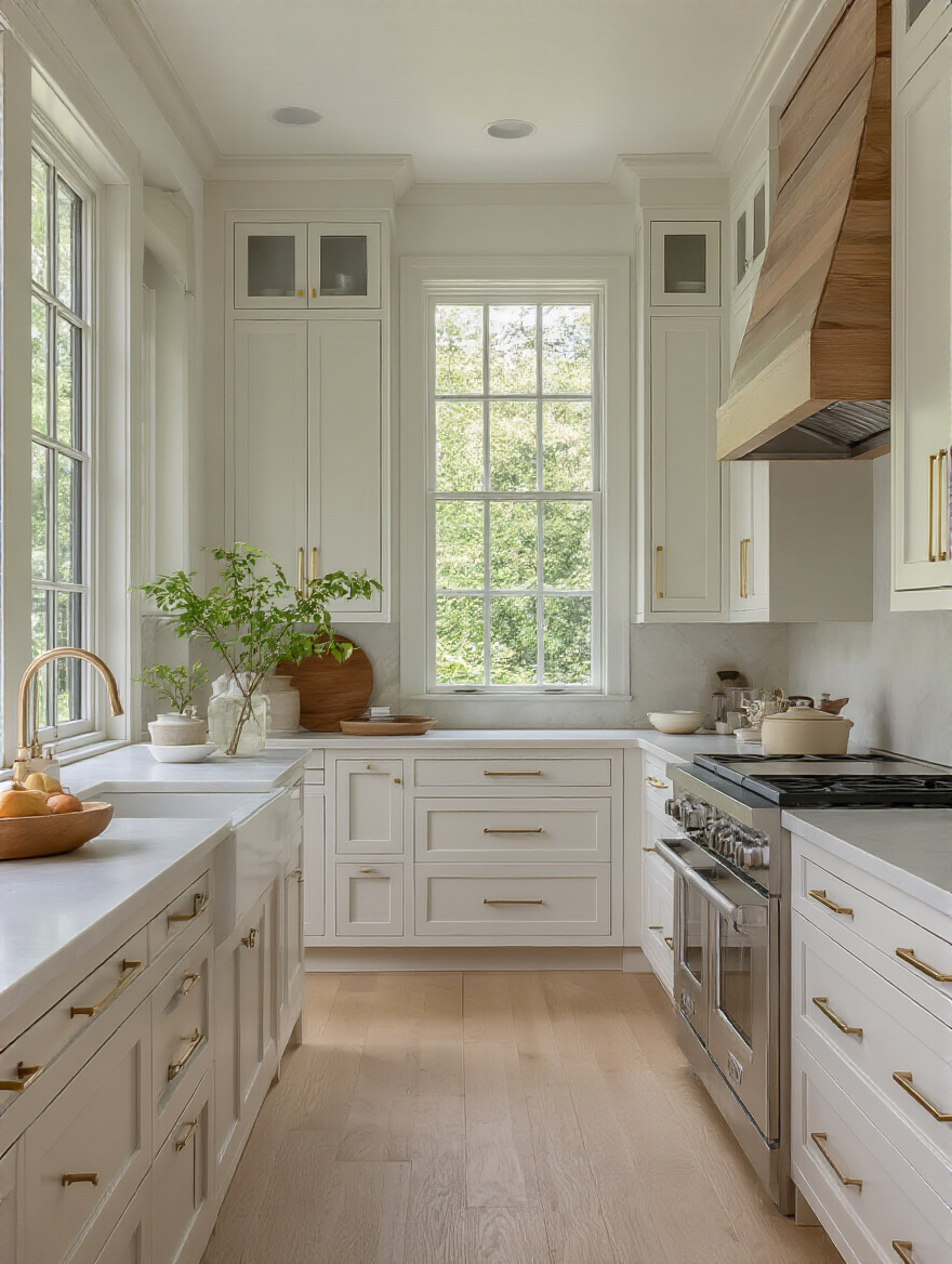 Modern kitchen with flush-front handleless cabinetry, integrated pulls, and soft lighting showcasing clean lines.