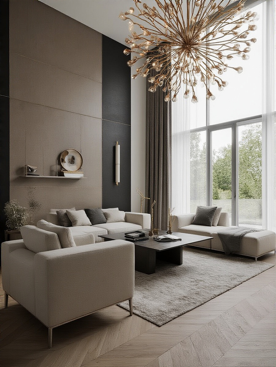 Living room corner with tape measure showing accurate space measurement to prevent furniture fit mistakes