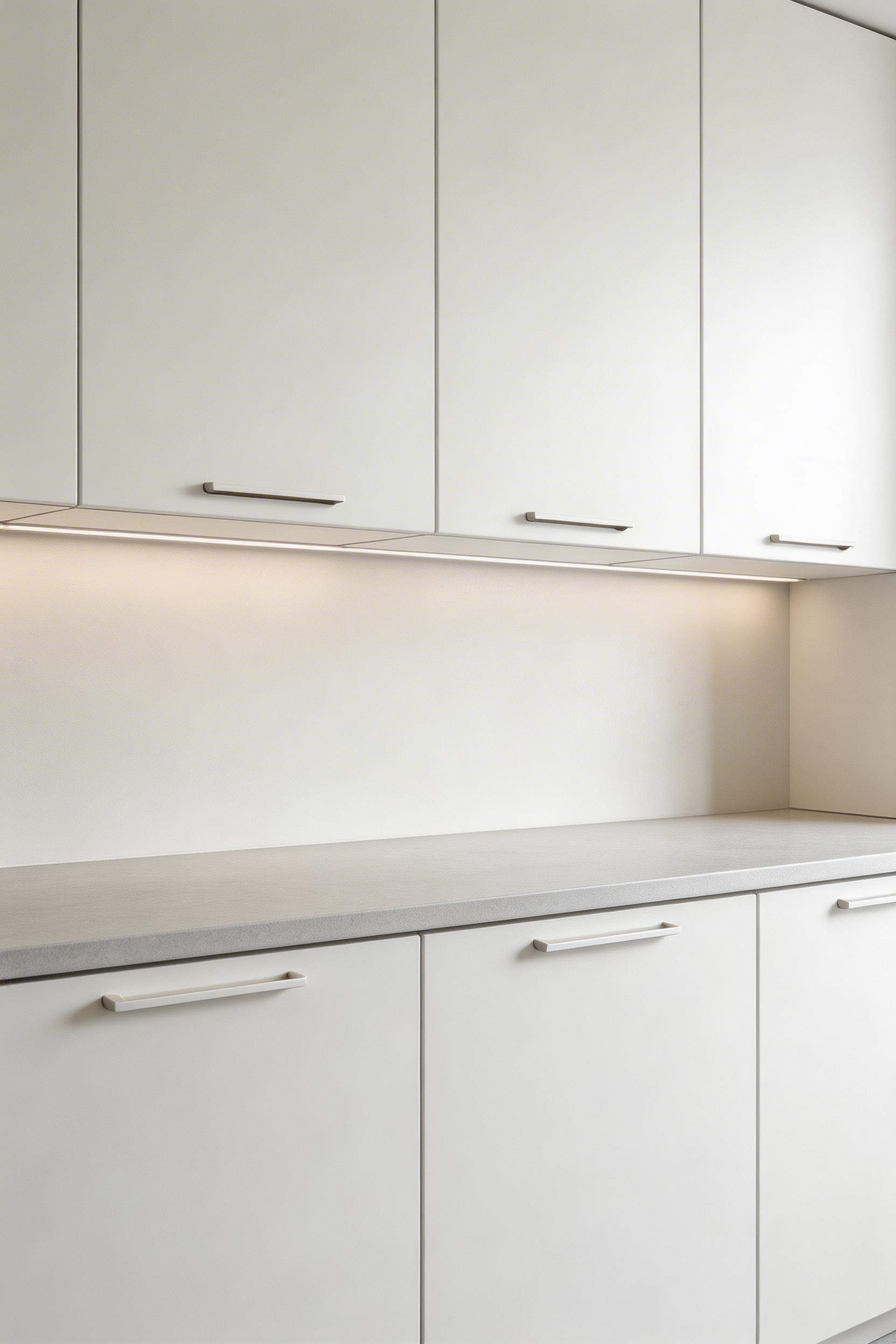 Slab-front kitchen cabinet design in a handleless configuration — the defining look of contemporary kitchens where material quality and proportions do all the work.